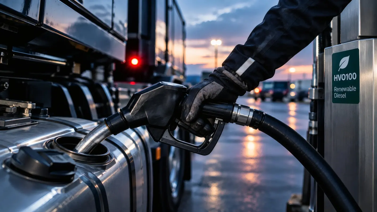 Truck tanken met HVO100